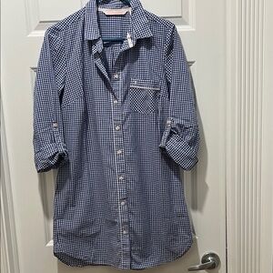 Victoria's Secret Blue & white Shirt Dress